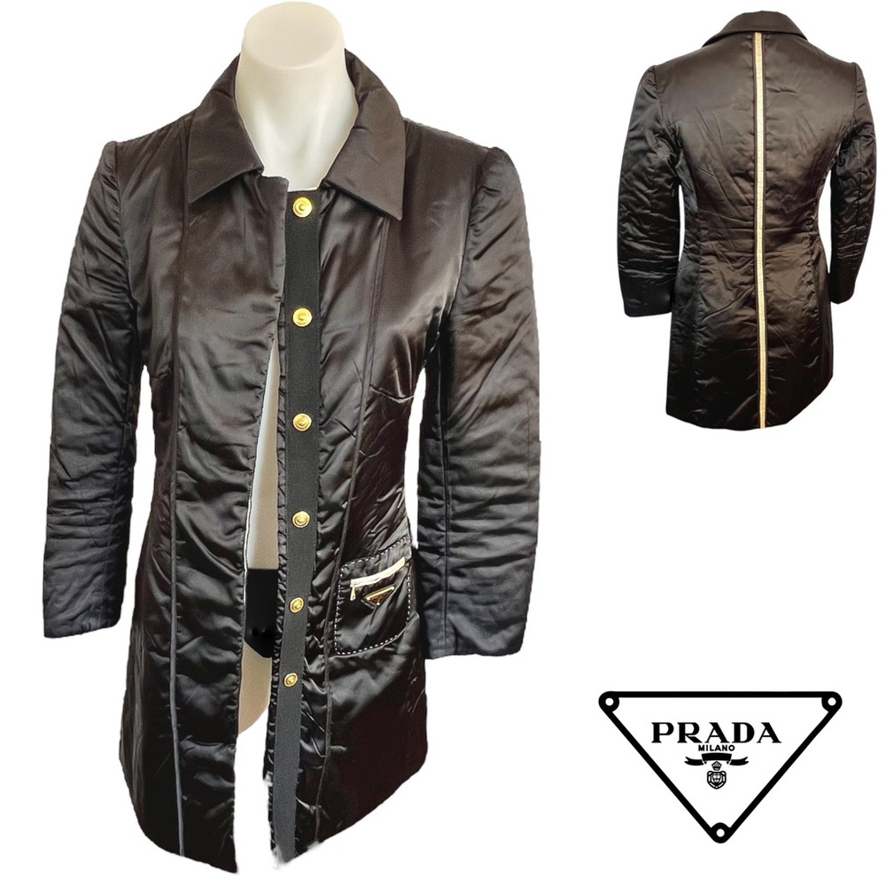 Prada Trench Rain Coat Sz 38